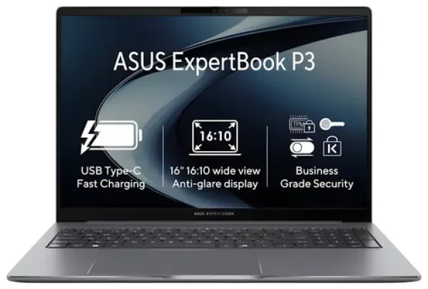 ASUS ExpertBook P3 šedá / Notebook / 16" WUXGA / Intel Core i5-13420H / 16GB / 1TB SSD / Intel UHD / W11 Pro (P3605CVA-MB0003X)