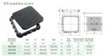 MIDAS KIO poklop z kompozitního materiálu 25t, DN 400x400 + rám