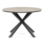 Zahradní stůl 110x110cm, hliník, polywood, šedá, AZT-S1430 GREY