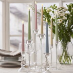 STAR TRADING LED svíčka Flamme Candy Yellow – set 2 ks, žlutá barva, plast