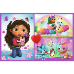 Mamido Puzzle Gábinin kouzelný domek 2x70 dílků Trefl