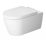 DURAVIT - ME by Starck Závěsné WC, s HygieneGlaze, bílá/matná bílá 2528099000