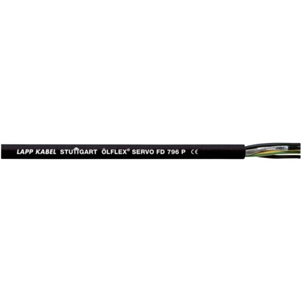 LAPP ÖLFLEX® SERVO FD 796 P 25321/500 servo kabel 4 G 4 mm² + 2 x 1.50 mm², 500 m, černá