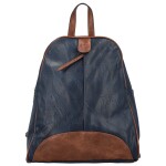 Trendy dámský koženkový kabelko-batůžek Lykos, tmavě modrý