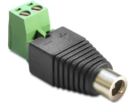 Delock Adaptér DC 5.5 x 2.5 mm (F) - svorkovnice 2 pin 2-části (65486)