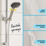 GROHE - Vitalio Joy Sprchový set 310 s termostatem na zeď, 3 proudy, chrom 26400001