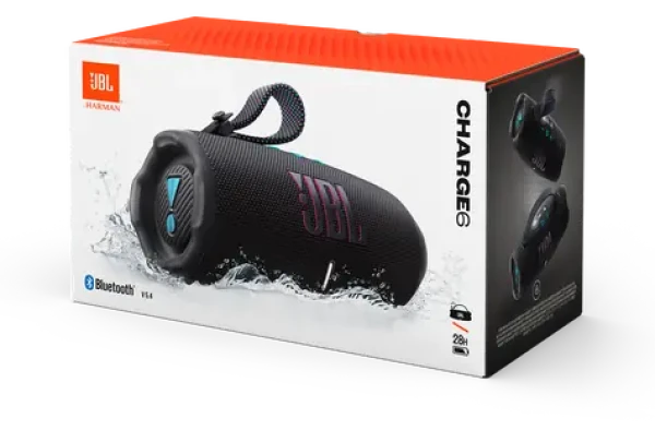 JBL Charge 6 černo-oranžová / Reproduktor / Bluetooth 5.4 / 45 W / IP68 / 28 h (0188484)
