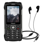 EVOLVEO StrongPhone H1, vodotěsný odolný Dual SIM telefon, černo-stříbrný