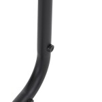 Židle jídelní, taštičkové pružiny v sedáku, madlo na opěráku, světle šedá látka, černý kov