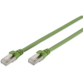 Digitus DK-1644-A-PUR-010 RJ45 síťové kabely, propojovací kabely CAT 6A S/FTP 1.00 m zelená fóliové stínění, kompletní stínění, stíněný, bez halogenů,