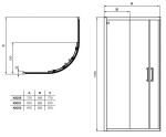 IDEAL STANDARD - Connect 2 Sprchový kout 100x100 cm, černá/čiré sklo K9252V3