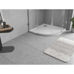 MEXEN - Flow Sprchová vanička čtvrtkruh slim 90 x 90, bílá lesk 46Q109090