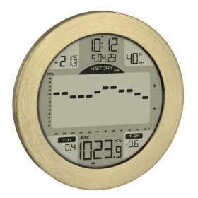 TFA METEOMAR 35.1124.53 zlatá / Meteostanice / barometr / teplota a vlhkost / rádiem řízené hodiny / rozšiřitelná (TFA35.1124.53)