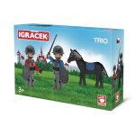 Igráček Trio rytíři černý kůň
