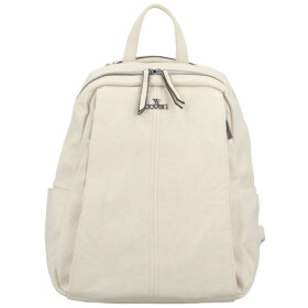 Stylový dámský koženkový kabelko/batoh Olívie, krémový