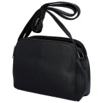 Příjemná dámská koženková kabelka na rameno Emma, černá