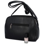 Příjemná dámská koženková kabelka na rameno Emma, černá