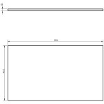 MEXEN/S - Orio koupelnová skříňka pod umyvadlo 80 cm s deskou, 1 šuplík, šedá mat 91A10-08023-1-BFC62