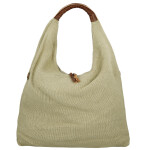 Trendy dámská textilní kabelka na rameno Alice, zelená
