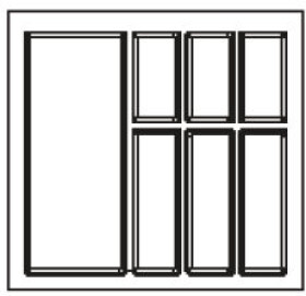 Agoform příborník Classico 600 barva: černá