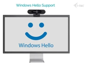 I-tec SOLOMON WH200 černá / Webkamera / 2K / USB-C / Windows Hello / Mikrofon (CAMSOLOMON2KW200)