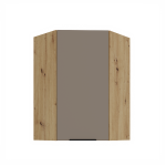 Horní rohová skříňka Aria 60x60 GN-90 1F (45°) Barva korpusu: Bílá, Barva dvířek: WH - Crystal white AFM