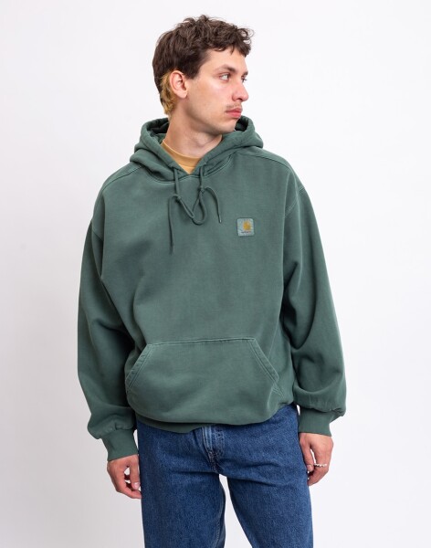 Carhartt WIP Hooded Vista Sweat Dark Scarab garment dyed S