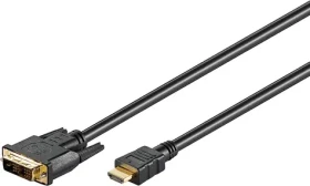 Goobay 51881 kabel HDMI M na DVI-D M 1.5 m / pozlacené konektory (4040849518812)