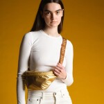 Ledvinka LOQI Bumbag METALLIC Gold