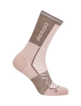 ICEBREAKER Wmns Mer Run+ Ultralight Crew, Pink Quartz/Porcini velikost: 38-40 (M)