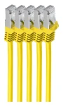 Shiverpeaks Cat7 S/FTP žlutá / Patch kabel / 0,5 m / RJ-45 / LSZH (BS75511-0.5Y-SET5)