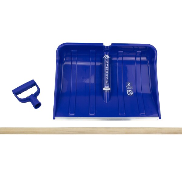 Odhrnovák na sníh PRADĚD, dřevěná násada, 49 x 35cm, rozložený