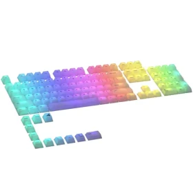 Glorious vyměnitelné klávesy Polychroma RGB (ANSI US) - semitransparentní / PBT / 104 ks / ANSI US layout (GLO-KC-POLY-RGB)