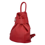 Městský kožený batůžek Kristýna, jasně červený