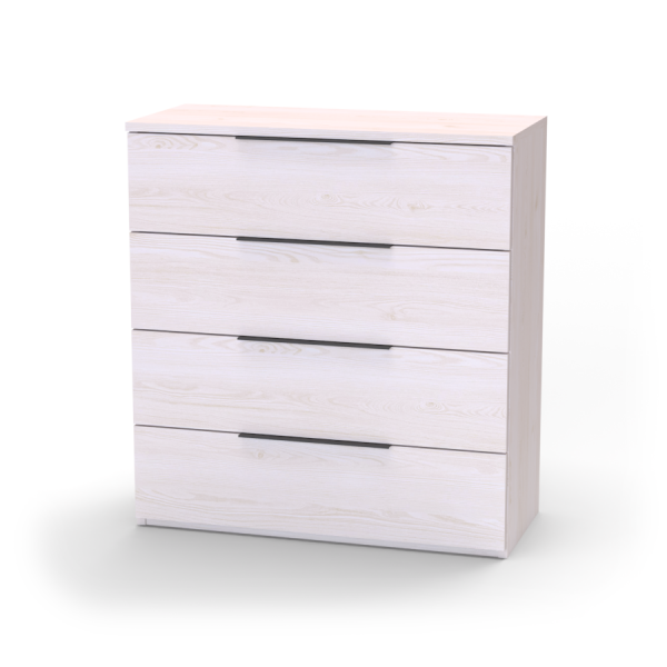 Nábytek Mikulík Komoda VARIO 4 - černé úchytky ROZMĚR: (š/v/hl.) 60 x 86,5 x 40,5 cm