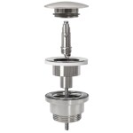 REA - Sifon click-clack BRUSH NICKLE INOX REA-A4400