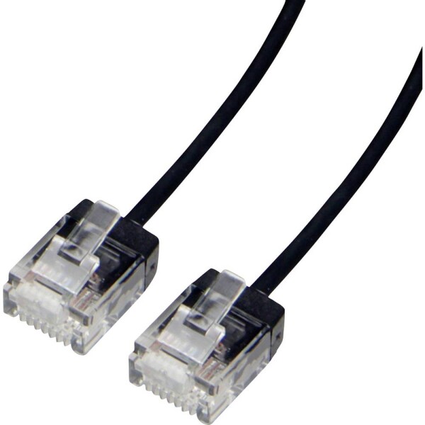Roline 21.15.4463 RJ45 síťové kabely, propojovací kabely CAT 6A U/UTP 3 m černá 1 ks