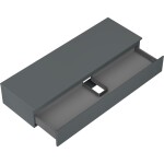 MEXEN/S - Orio koupelnová skříňka pod umyvadlo 140 cm s deskou, 1 šuplík, grafit mat 91A10-14023-1-BFC66