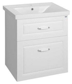 Aqualine FAVOLO umyvadlová skříňka 61,5x72,5x44cm, bílá mat