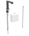 GEBERIT - Brenta Elektronický umyvadlový ventil, napájení z generátoru, easy to clean, matná černá 116.175.14.1