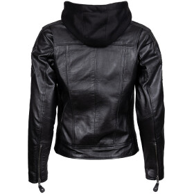 Dámská Kožená Bunda MC Collection LH3 AllBlack Brixton Černá Velikost: 5XL