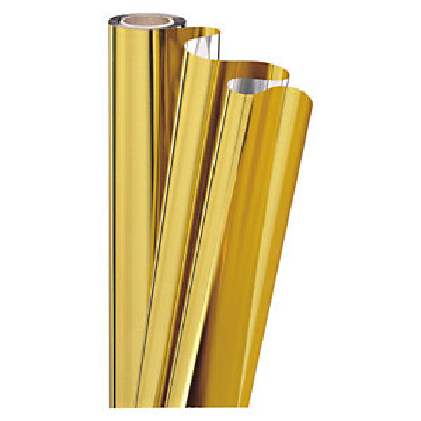 Celofán, metalická dárková fólie šířka 70cm, délka 50m, zlatá/stříbrná