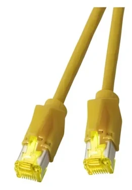 EFB RJ45 S/FTP Cat.6A TM31 žlutá / Patch kabel / Dätwyler 7702 / 500 MHz / 10 Gbit/s / LSZH / 1 m (K8580GE.1)