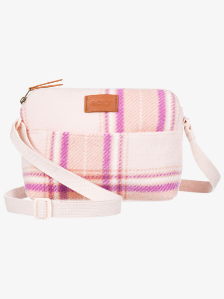 Roxy FRESH OASIS DUSTY CORAL DECKE PLAID dámská brašna přes rameno