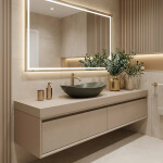 REA - Umyvadlo na desku ROYAL Olive Matt REA-U6372