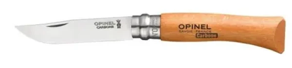 Opinel 12 kapesní nůž zavírací 12 cm / karbonová čepel / dřevěná rukojeť (1256)