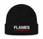 Fanatics Pánská zimní čepice Calgary Flames NHL Authentic Pro A/Cap Cuffed Beanie černá