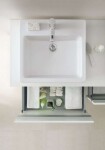 DURAVIT - Ketho Umyvadlová skříňka 43x140x55 cm, levá, 2 zásuvky, lesklá bílá KT6697L2222
