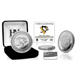 Mince Pittsburgh Penguins NHL Team Silver