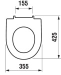 ALCADRAIN Renovmodul - předstěnový instalační systém s bílým tlačítkem M1710 + WC JIKA LYRA PLUS + SEDÁTKO DURAPLAST AM115/1000 M1710 LY6